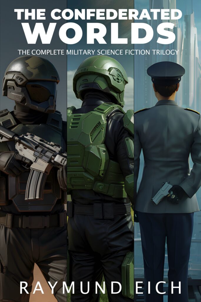 Cover of "The Confederated Worlds: The Complete Military Science Fiction Trilogy" by Raymund Eich